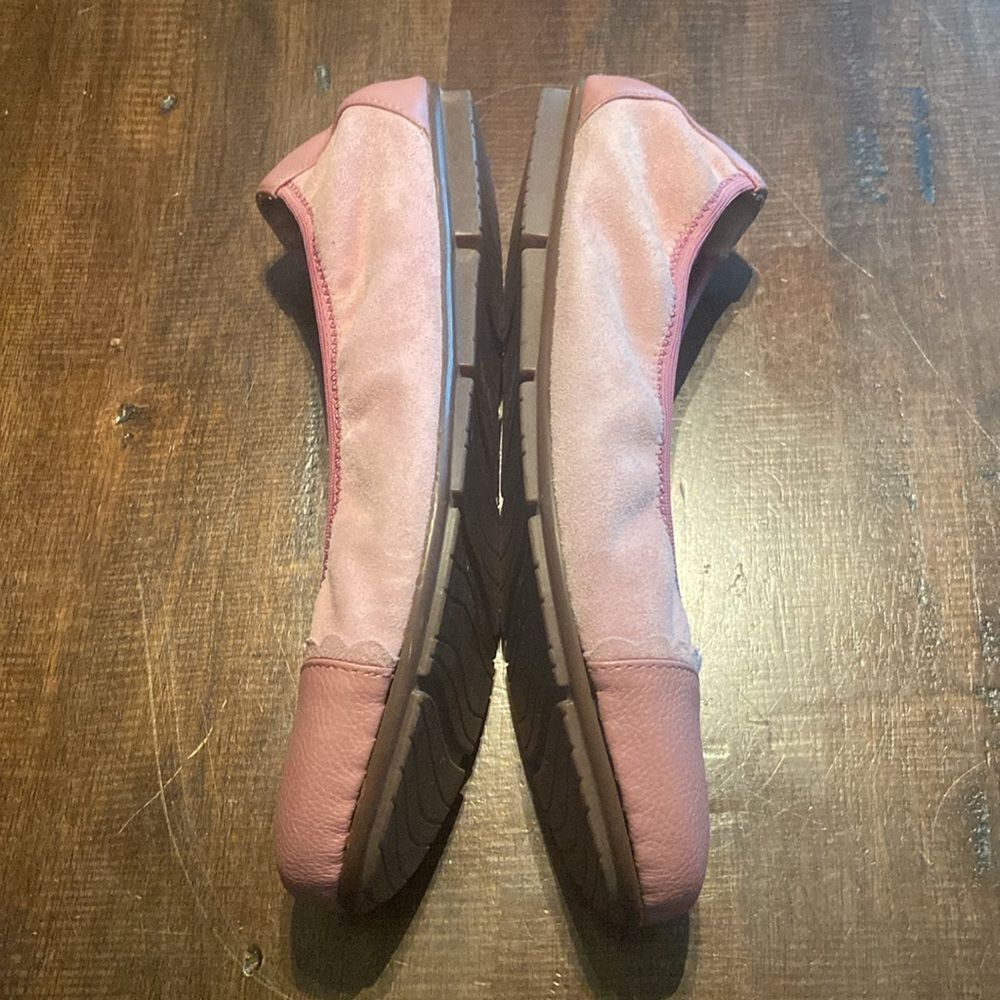 Vionic Pink Ballet Flats With Elastic Trim - image 6